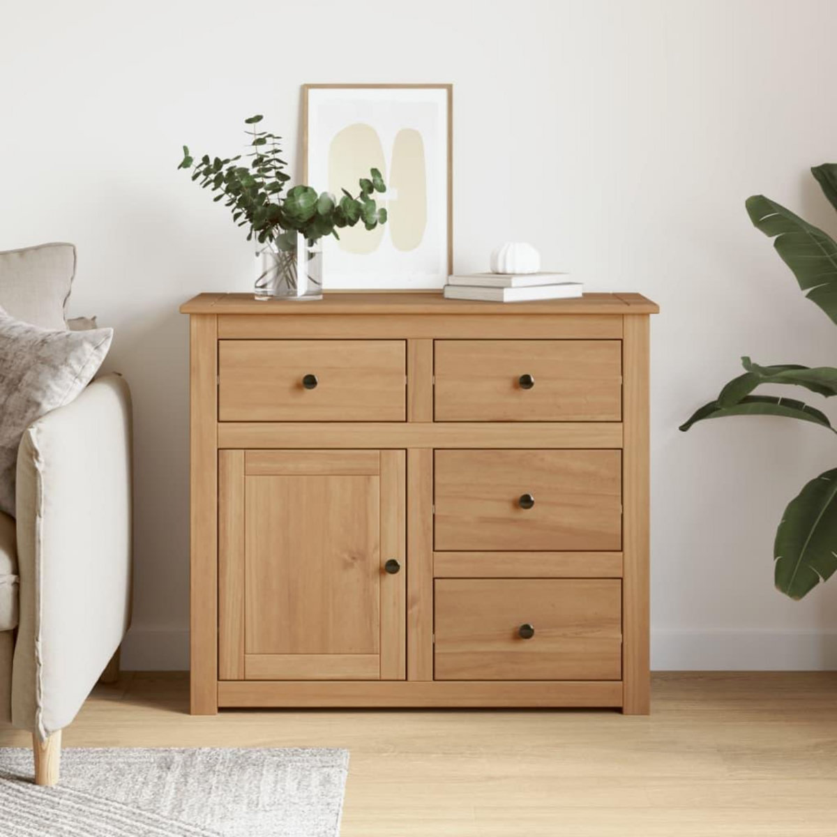 VIDAXL Buffet avec tiroirs Panama 93x40x80 cm bois massif de pin
