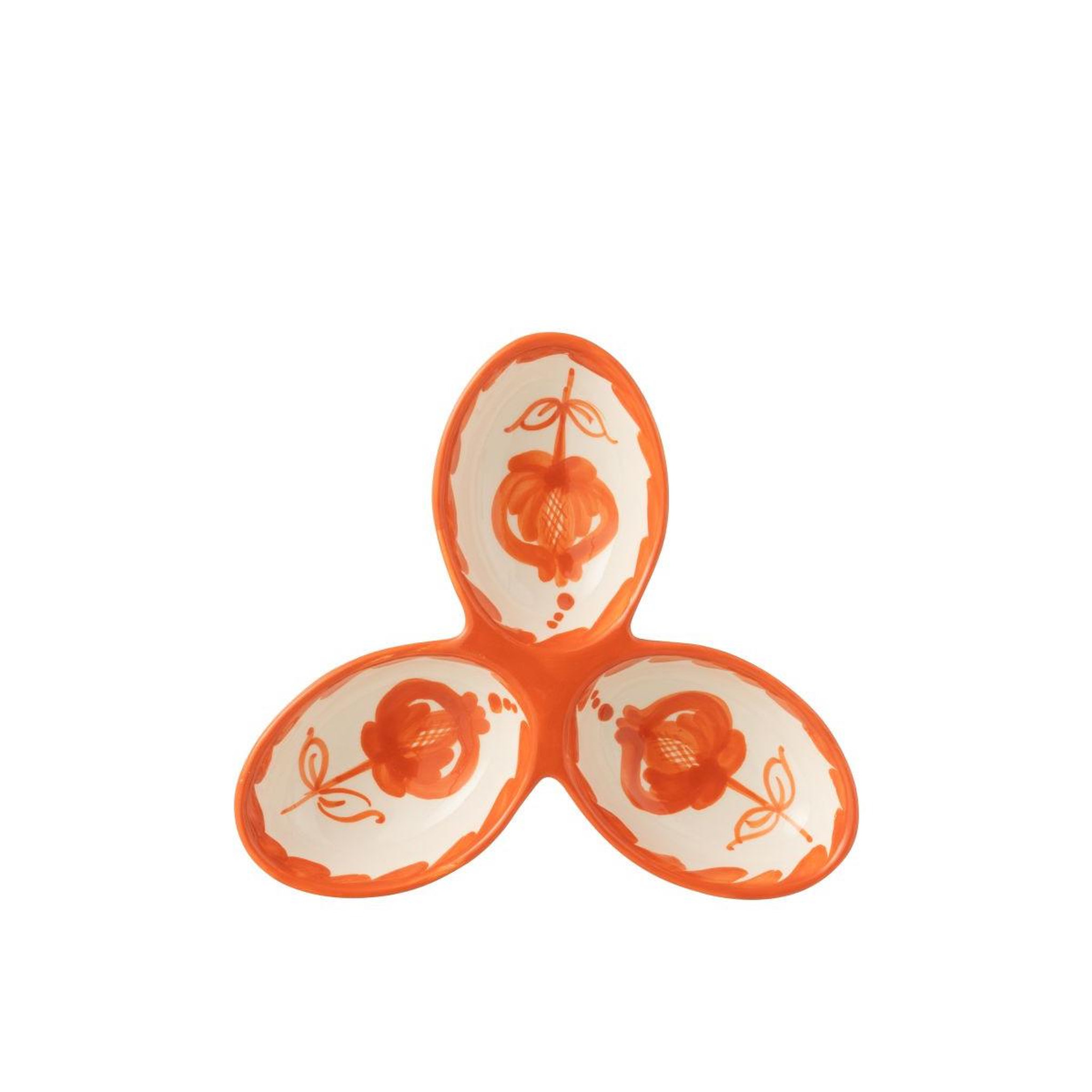Voir la diapositive 2 : J-LINE Service apéritif en céramique  granada  24cm orange