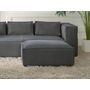 Voir la diapositive 2 : LISA DESIGN Stella - pouf en velours côtelé - style contemporain