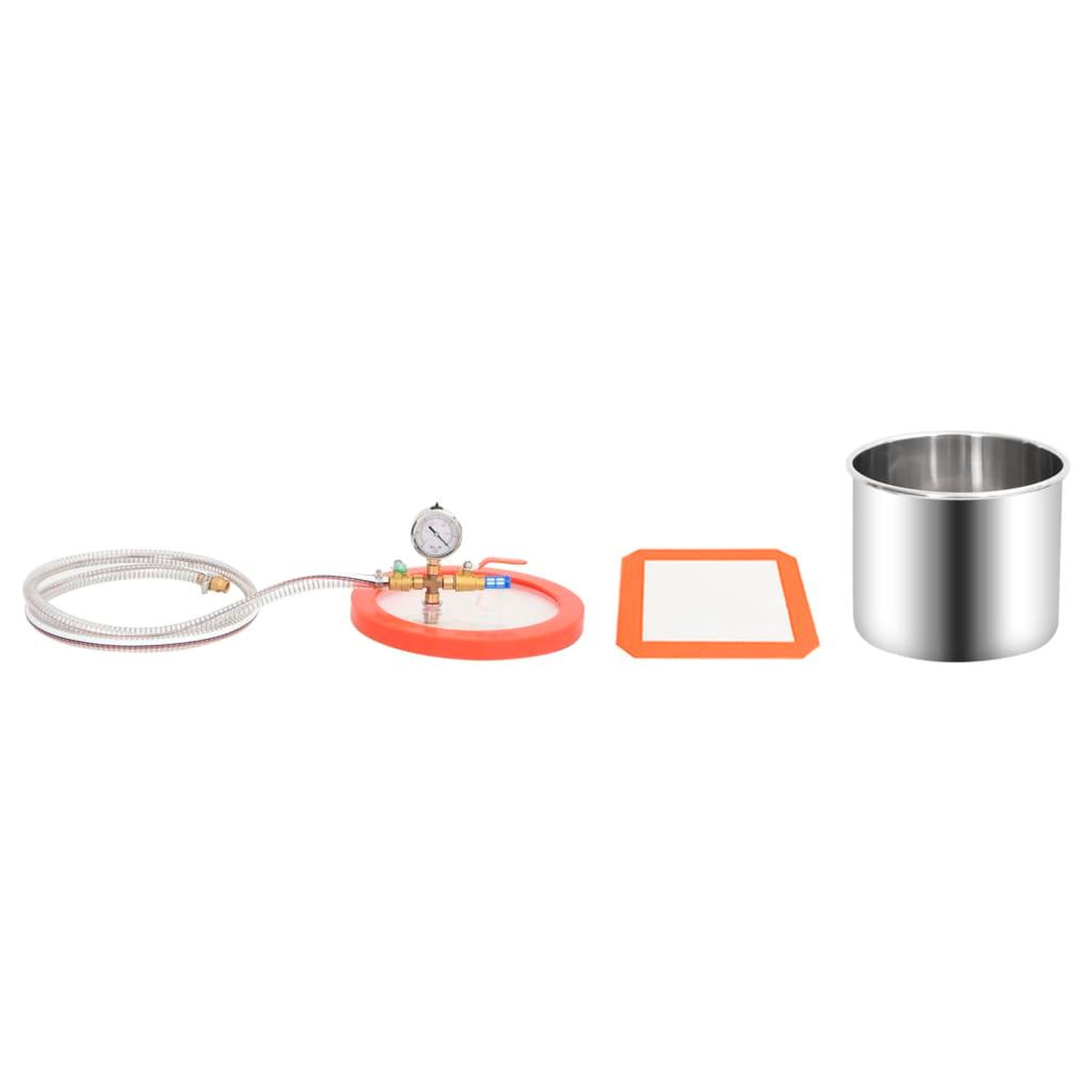 Voir la diapositive 3 : VIDAXL Chambre a vide Inox 7,4 L