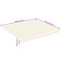 Voir la diapositive 6 : VIDAXL Tissu de remplacement pour auvent Creme 4x3,5 m