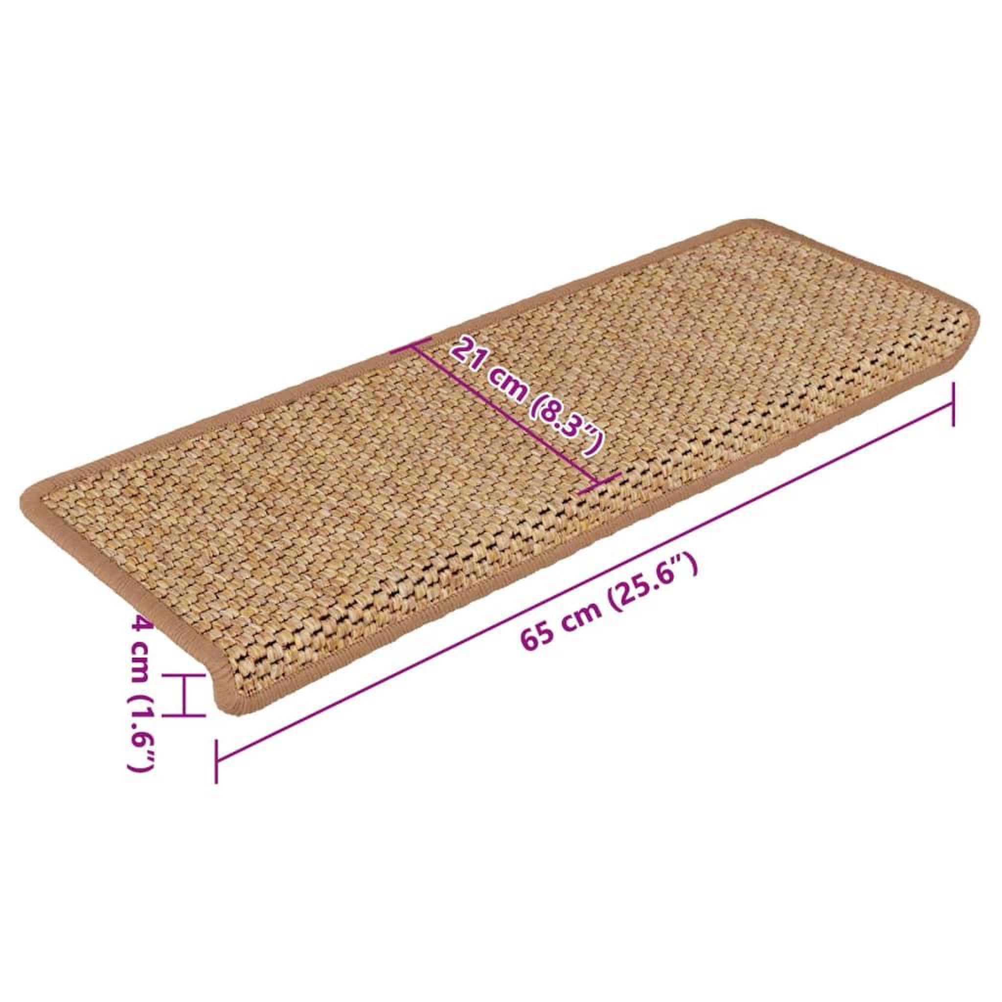 Voir la diapositive 6 : VIDAXL Tapis d'escalier autocollants 15 pcs 65x21x4 cm Orange