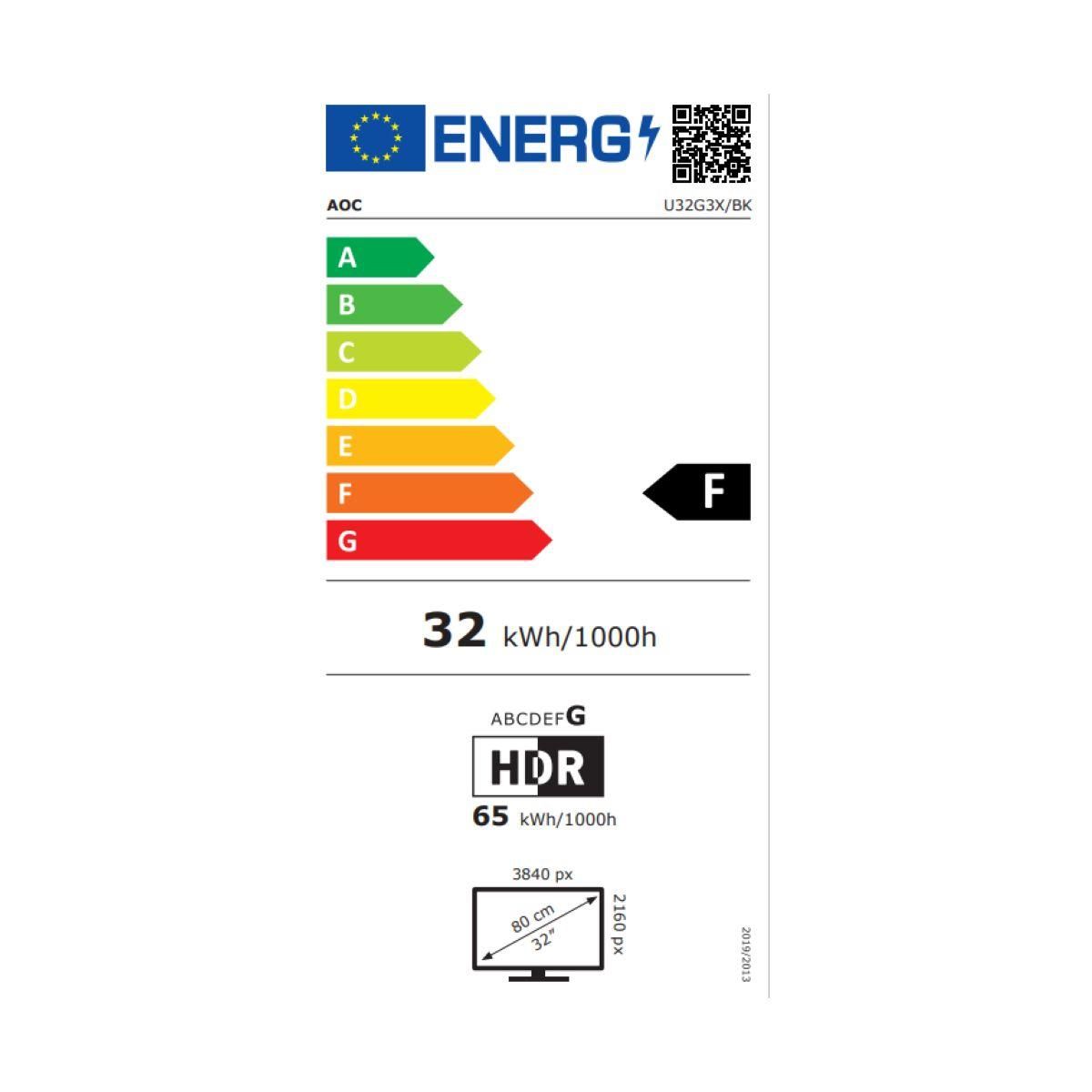 AOC Ecran PC 4K Gaming 32'' 4K 144 Hz