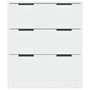 Voir la diapositive 5 : VIDAXL Buffet Blanc 60x30x70 cm Bois d'ingenierie