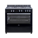 CONTINENTAL EDISON Cuisiniere piano four multifonctions catalyse - CONTINENTAL EDISON - CECP9060BDD- 95 L - Affichage digital - L90 x H 85 cm - Noi