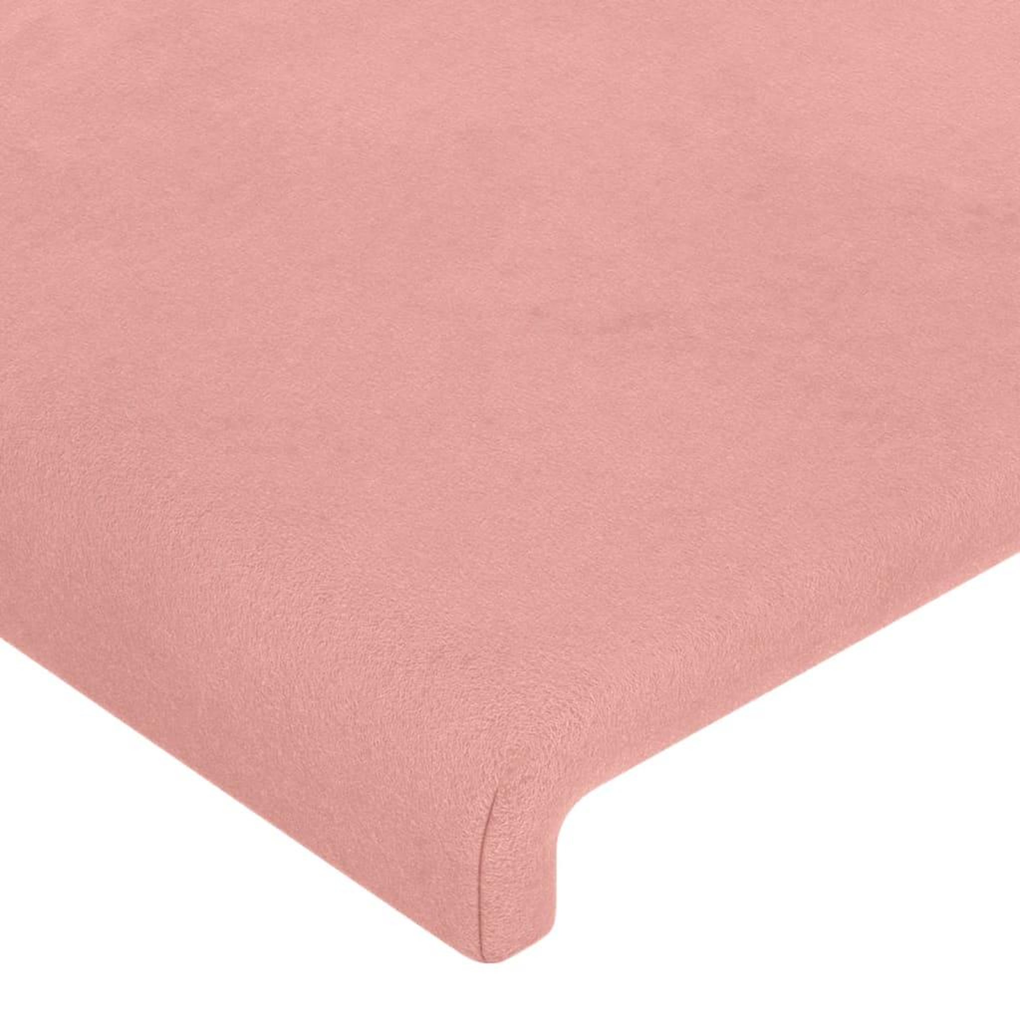 Voir la diapositive 5 : VIDAXL Tete de lit a LED Rose 100x5x78/88 cm Velours