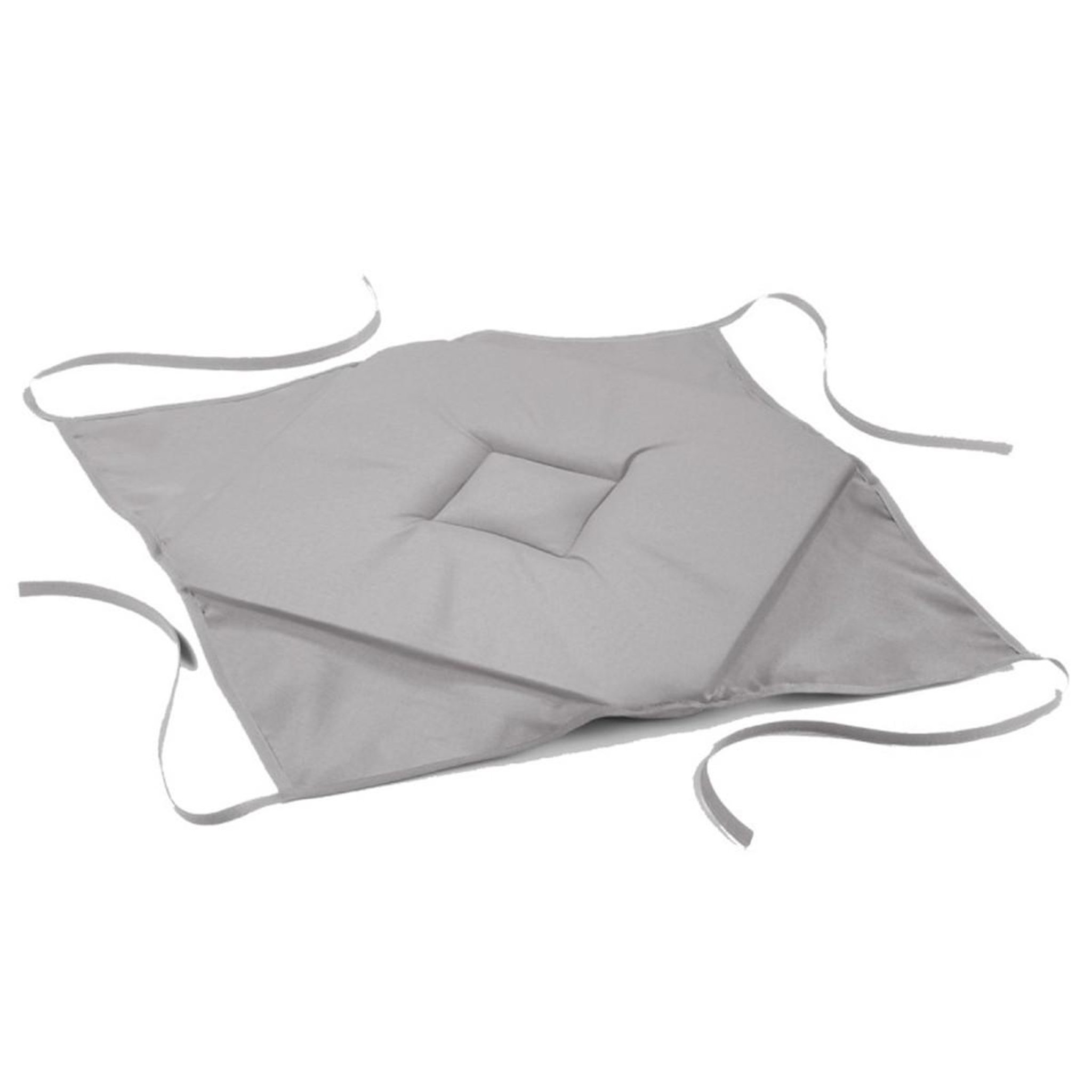 Douceur d'Intérieur Galette de chaise  essentiel  40x40cm gris