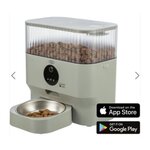 Trixie Distributeur automatique de nourriture - TRIXIE - TX-C Smart - 5 L - 28 x 30 x 17 cm - Gris clair