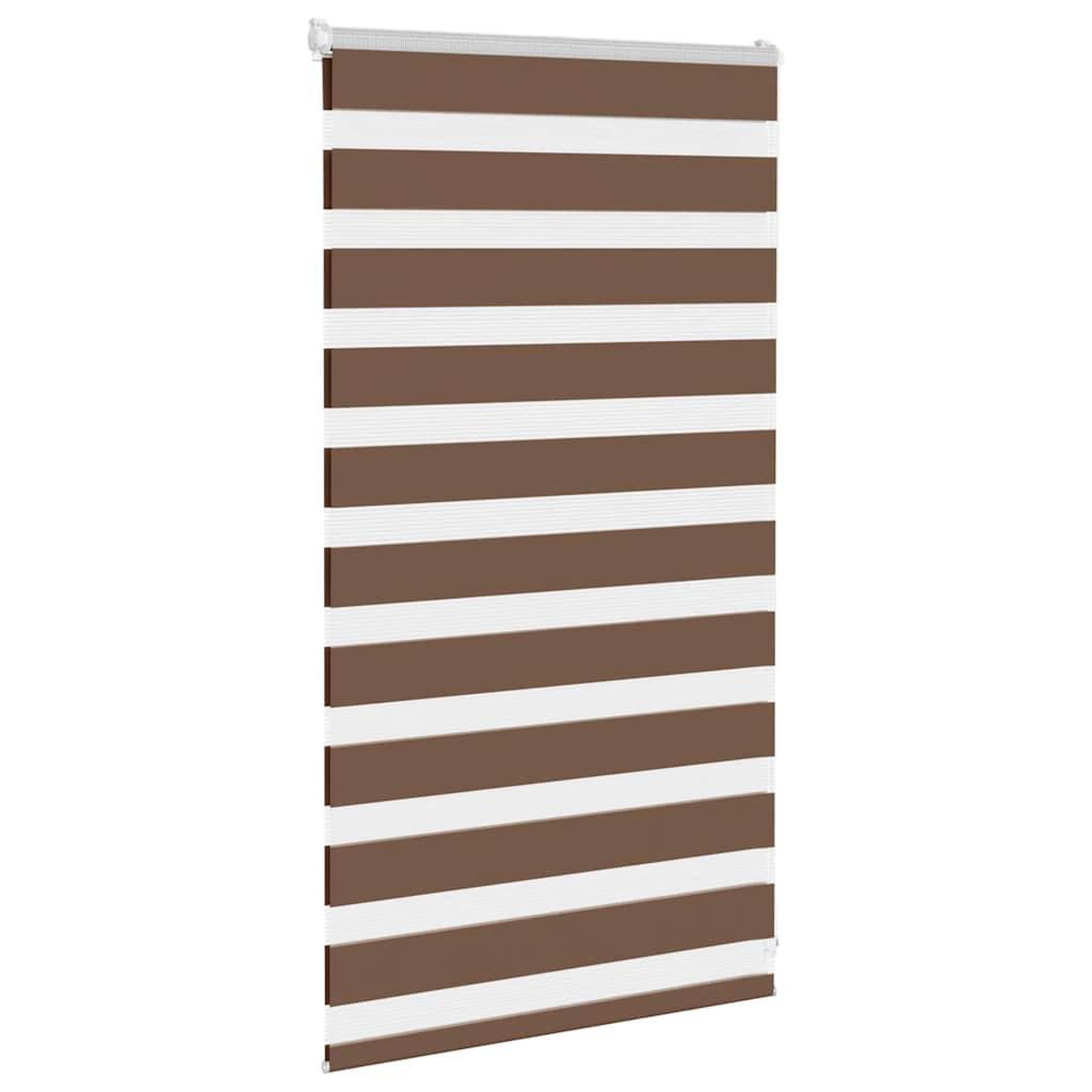 Voir la diapositive 3 : VIDAXL Store zebre marron 80x100 cm largeur du tissu 75,9 cm polyester