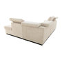 Voir la diapositive 5 : DAYTON Canapé d'angle convertible réversible 5 places DAYTONA - Velours côtelé beige - Coffre de rangement - L 260 x H 94 x P 216 c