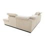 Voir la diapositive 5 : DAYTON Canapé d'angle convertible réversible 5 places DAYTONA - Velours côtelé beige - Coffre de rangement - L 260 x H 94 x P 216 c