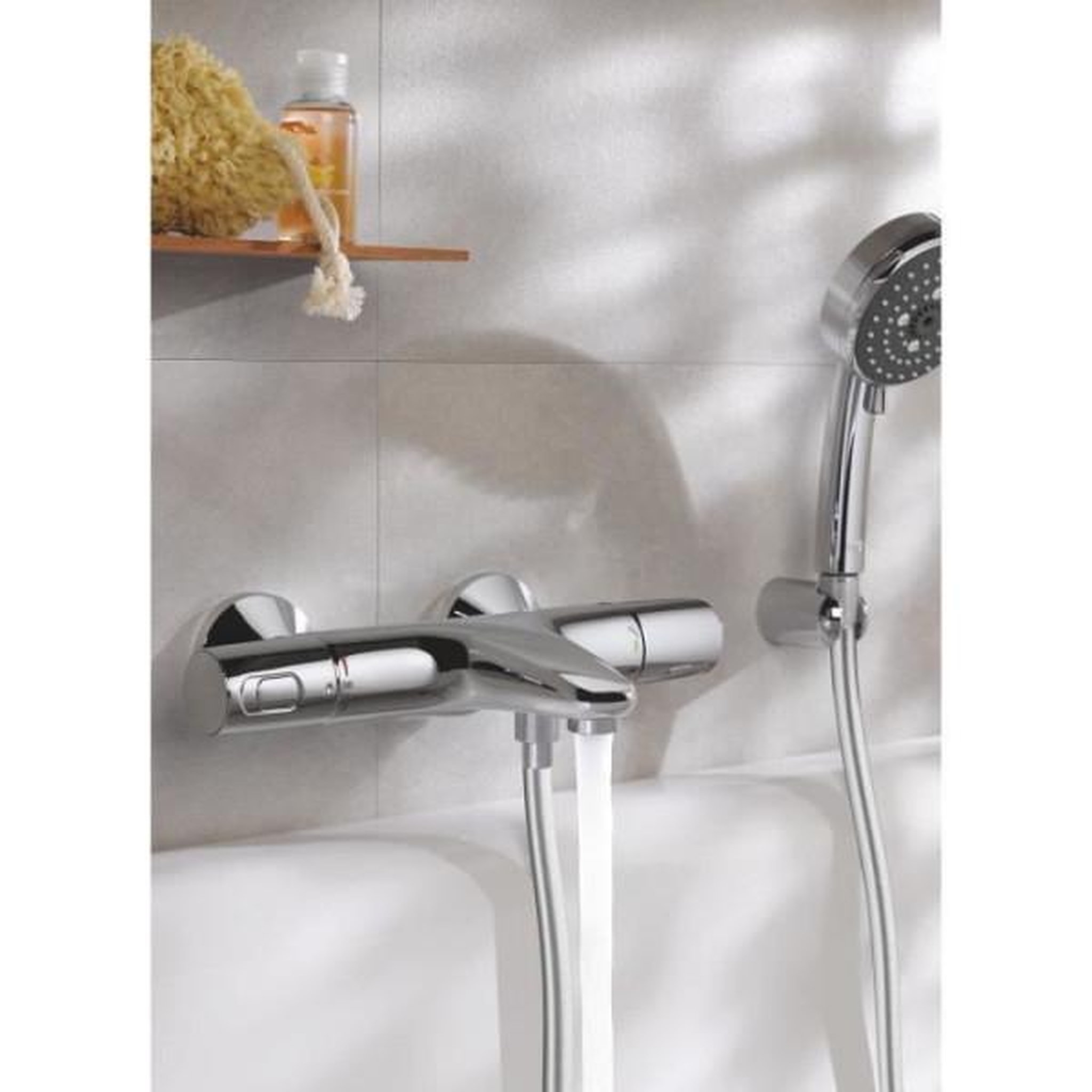 Voir la diapositive 2 : Grohe Grohe mitigeur thermostatique bain / douche precision trend, protection anti-brûlure, raccord fileté 1/2, chromé, 34227002