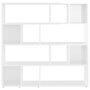 Voir la diapositive 5 : VIDAXL Bibliotheque/Separateur de piece Blanc brillant 105x24x102 cm
