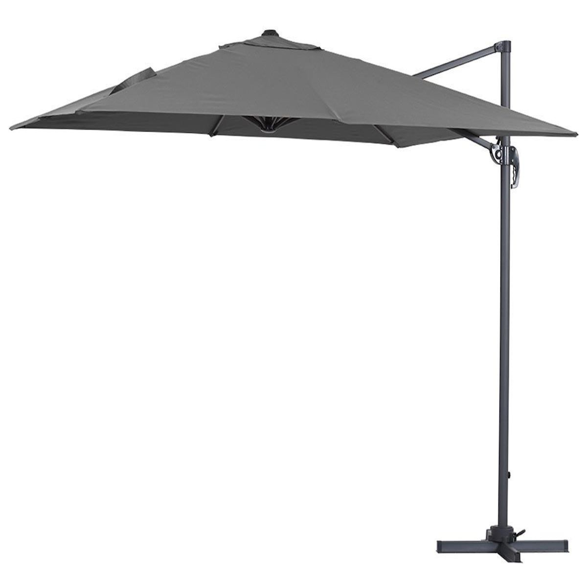 Habitat et Jardin Parasol jardin déporté  Sun 3  - 3 x 3 m - Gris