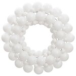 VIDAXL Couronne de Noël blanc 45 cm polystyrene