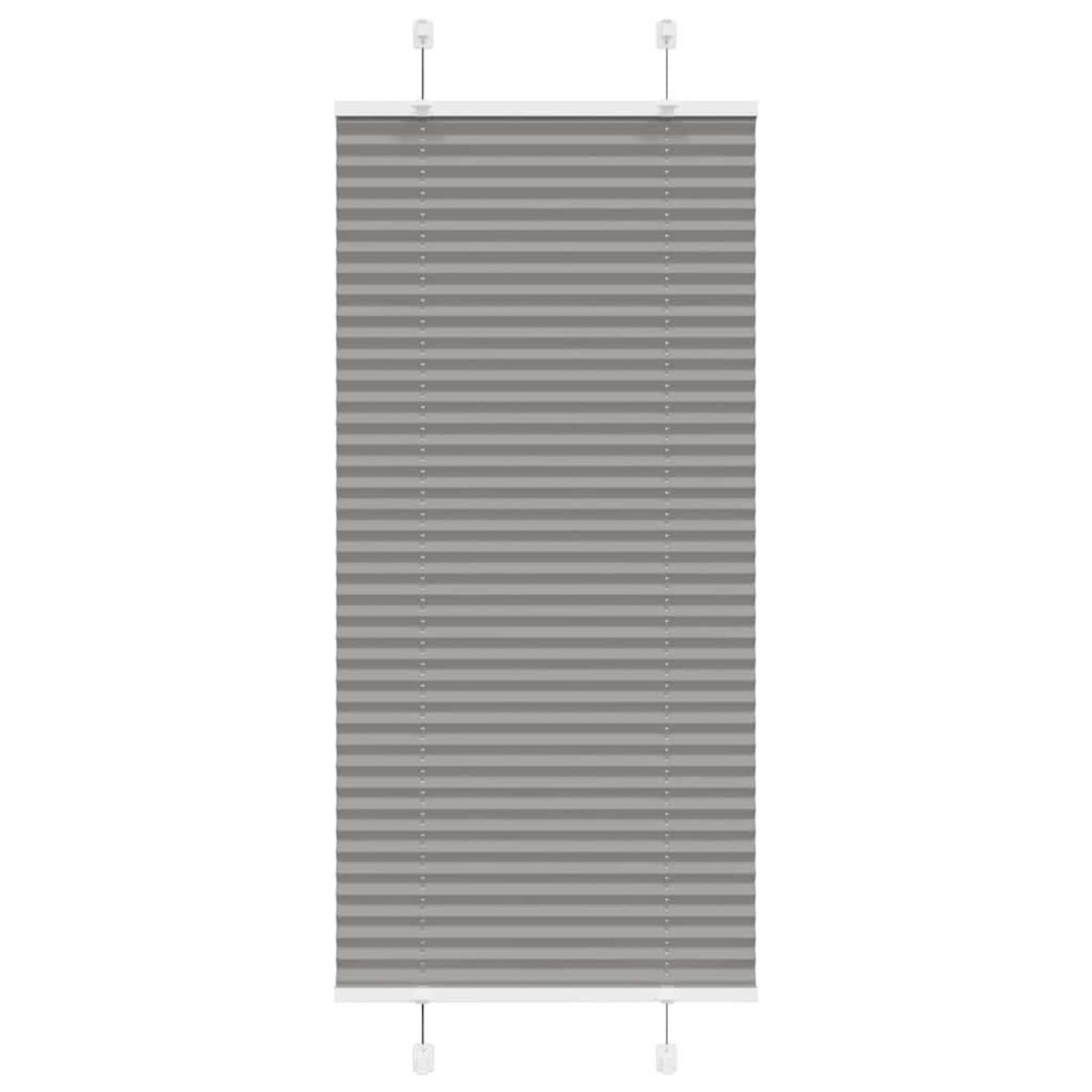 VIDAXL Store plisse anthracite 55x100 cm largeur du tissu 54,4 cm