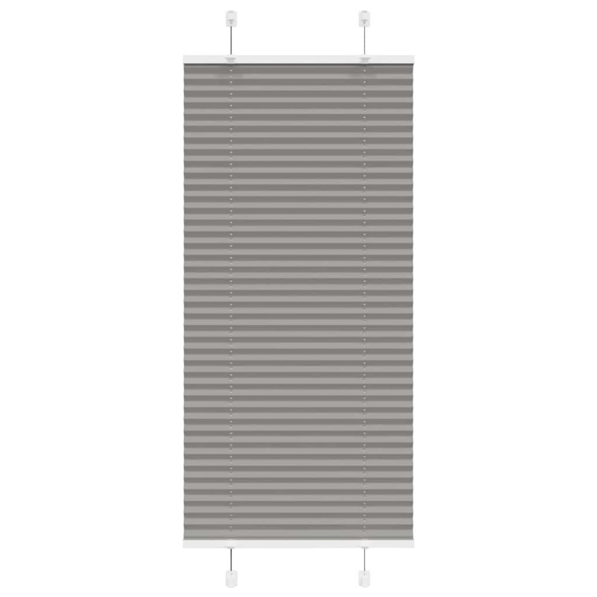 VIDAXL Store plisse anthracite 55x100 cm largeur du tissu 54,4 cm