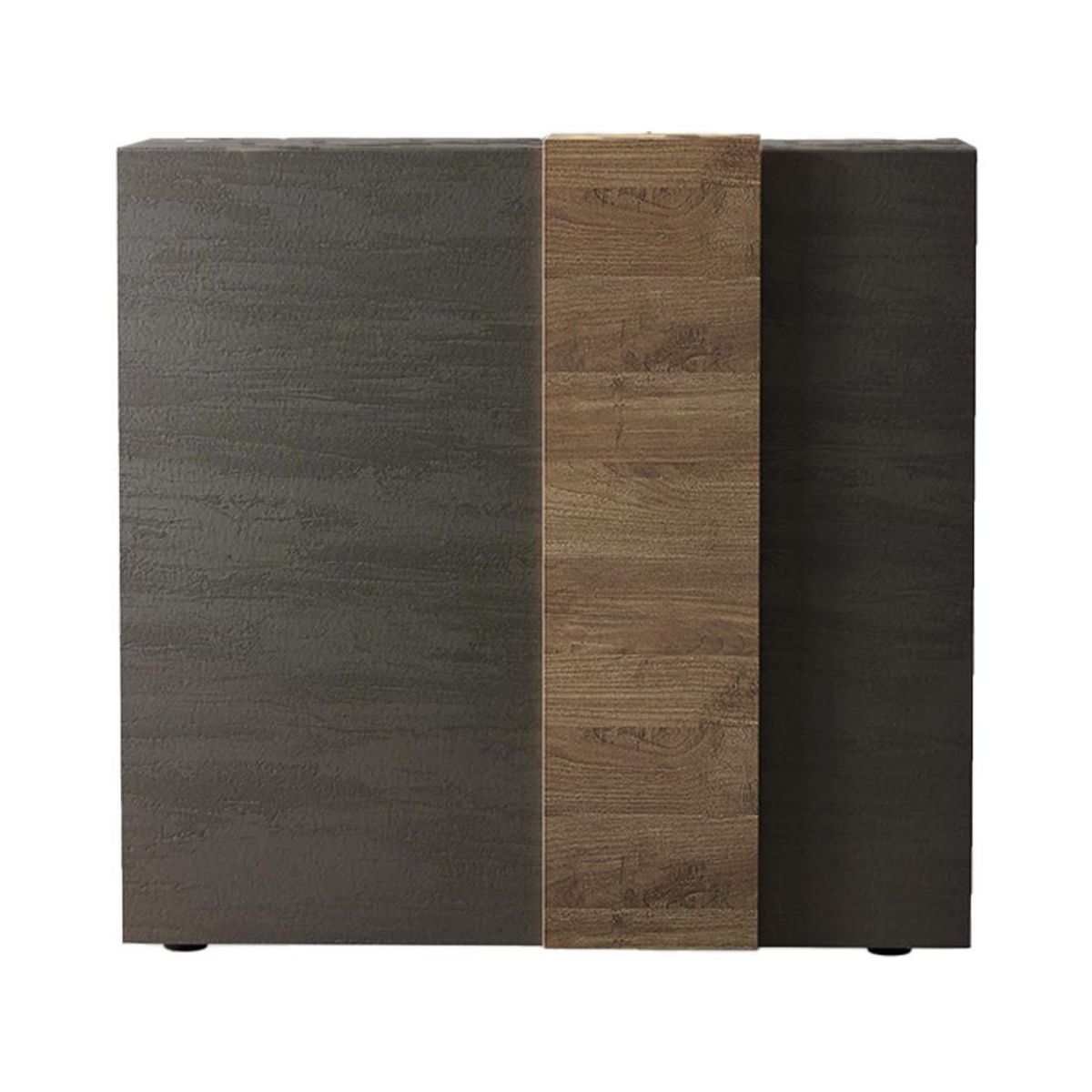 BEST MOBILIER Leon - buffet bas - 2 portes - 113x121 cm