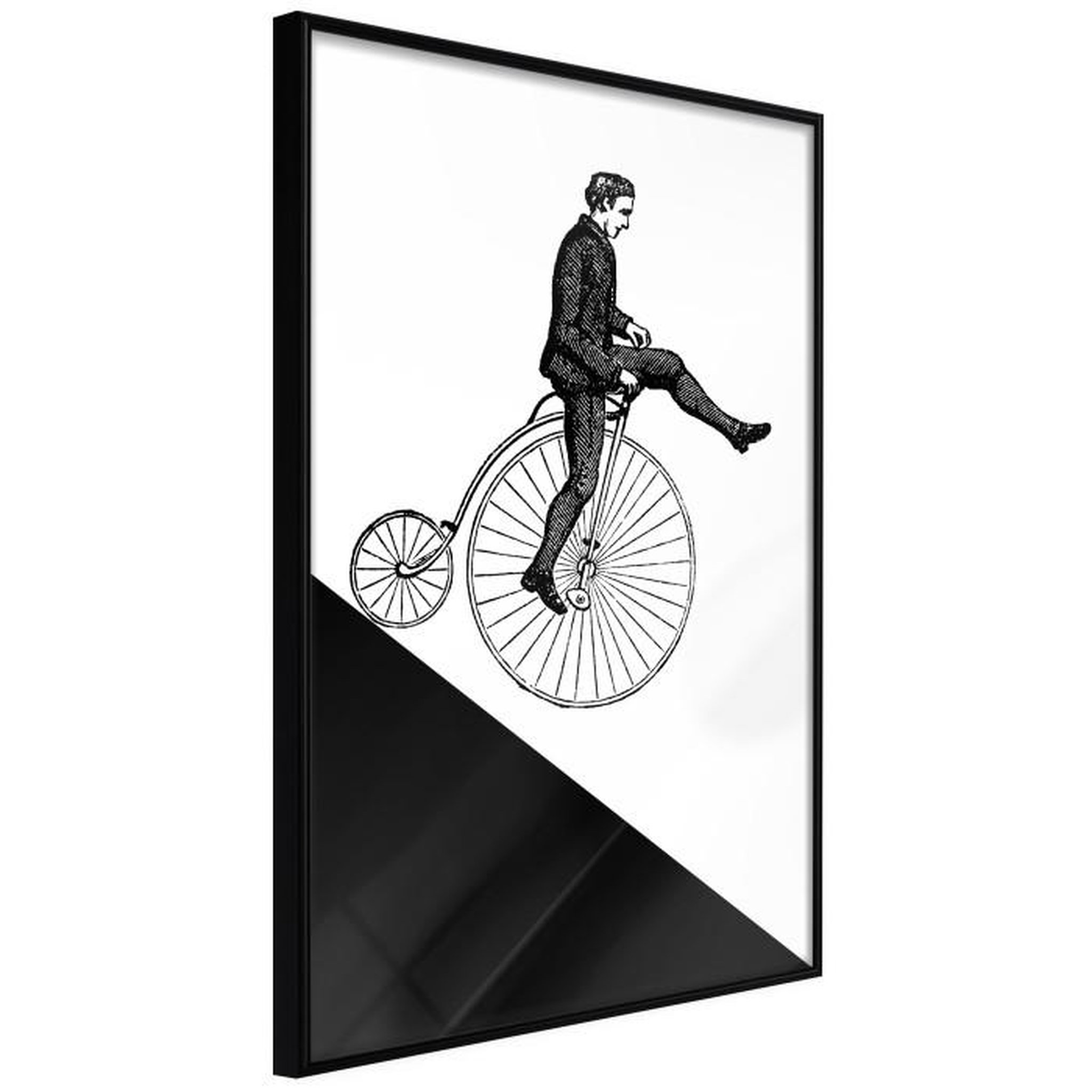 Paris Prix Affiche Murale Encadrée  Stuntman. Coloris disponibles : Noir, Jaune