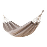 GARDENSTAR Hamac pour 1 personne - Bois et polycoton - 200x100cm - Beige