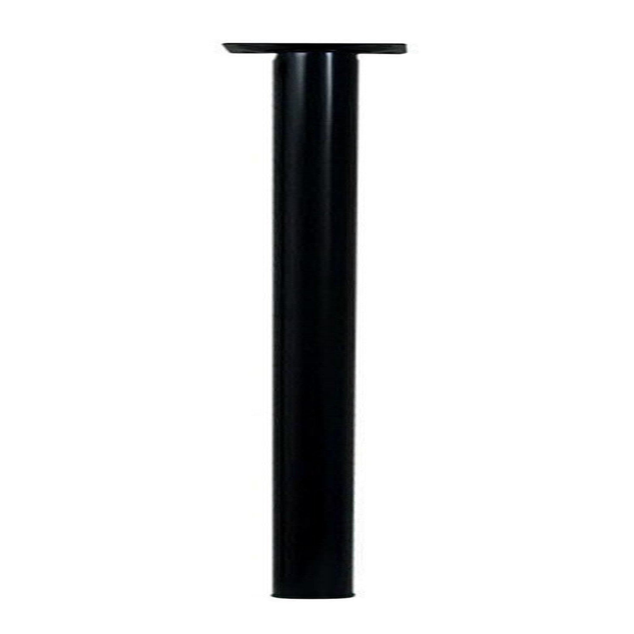 CENTRALE BRICO Pied de table cylindrique fixe acier époxy noir, 80 cm
