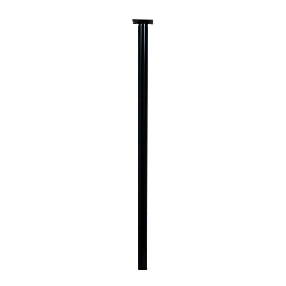 CENTRALE BRICO Pied de table cylindrique fixe acier époxy noir, 80 cm