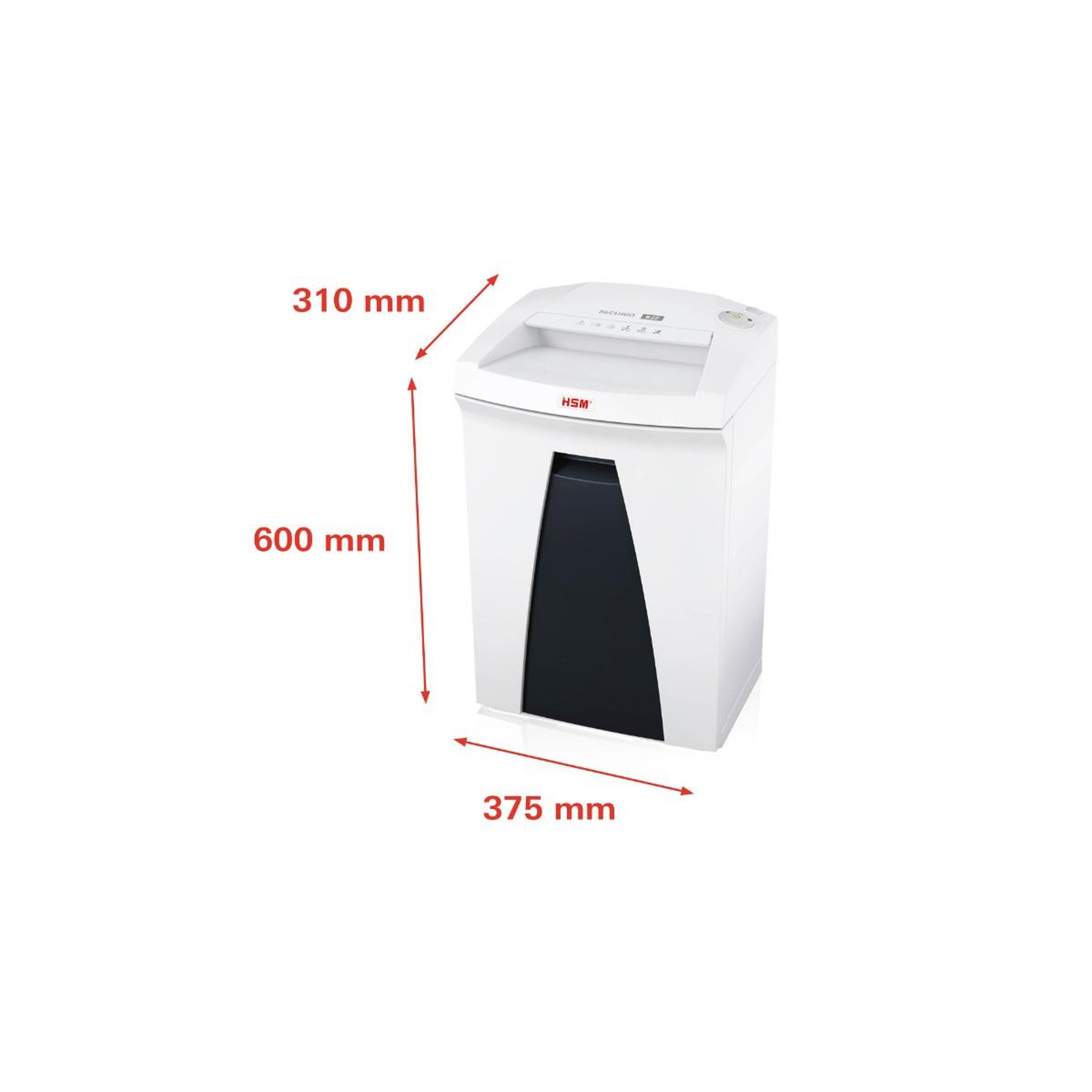 Voir la diapositive 2 : Hsm Destructeur de documents 13-15 feuilles coupe en bandes 3.9mm - 1830121