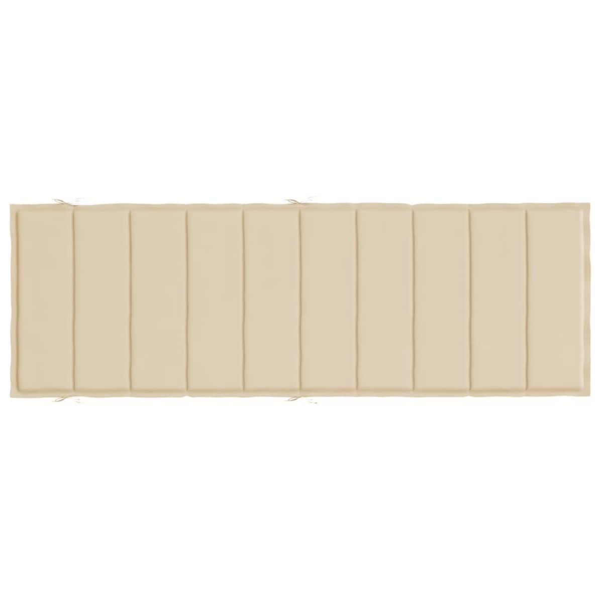 VIDAXL Coussin de chaise longue beige 186x58x3 cm tissu oxford