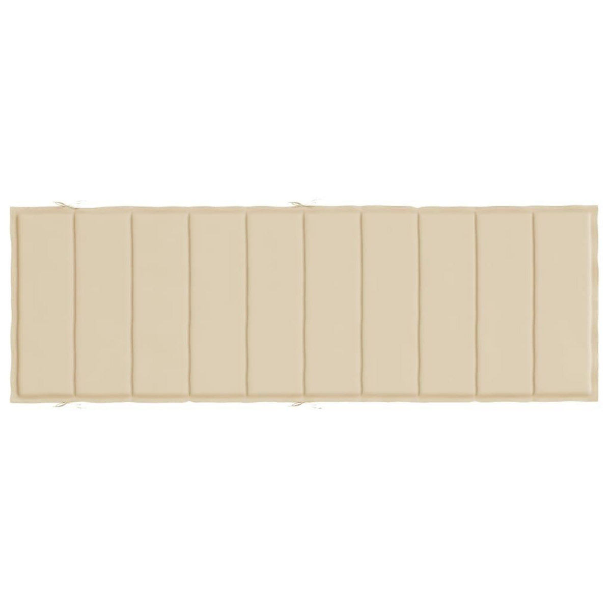 VIDAXL Coussin de chaise longue beige 186x58x3 cm tissu oxford