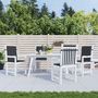 Voir la diapositive 1 : VIDAXL Coussins de chaise de jardin a dossier bas lot de 4 noir