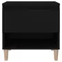 VIDAXL Tables de chevet 2 pcs Noir 50x46x50 cm Bois d'ingenierie