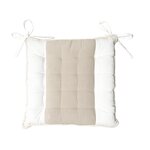 SOLEIL D'OCRE Dessus de chaise en pur coton lavé capitonné 40x40x5 cm ELENA, par Soleil d'Ocre