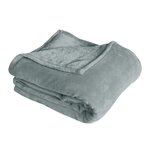 Paris Prix Plaid Polaire Uni  Coral Fleece  125x150cm Gris Clair