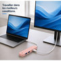Voir la diapositive 4 : ESSENTIEL B Hub USB C 4 en 1 USB-C Rose - Vr