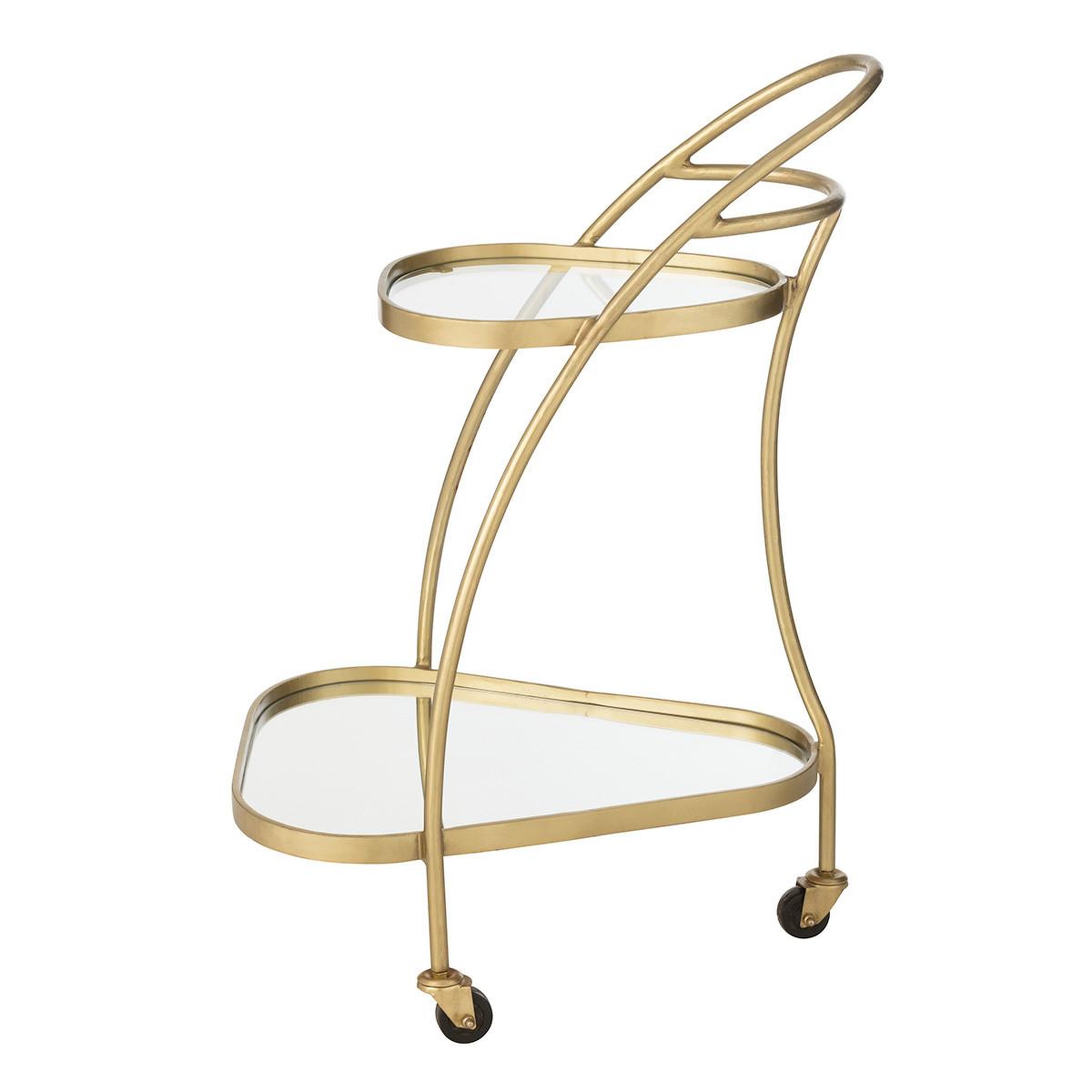 Voir la diapositive 2 : J-LINE Desserte 2 niveaux design  leanor  83cm or