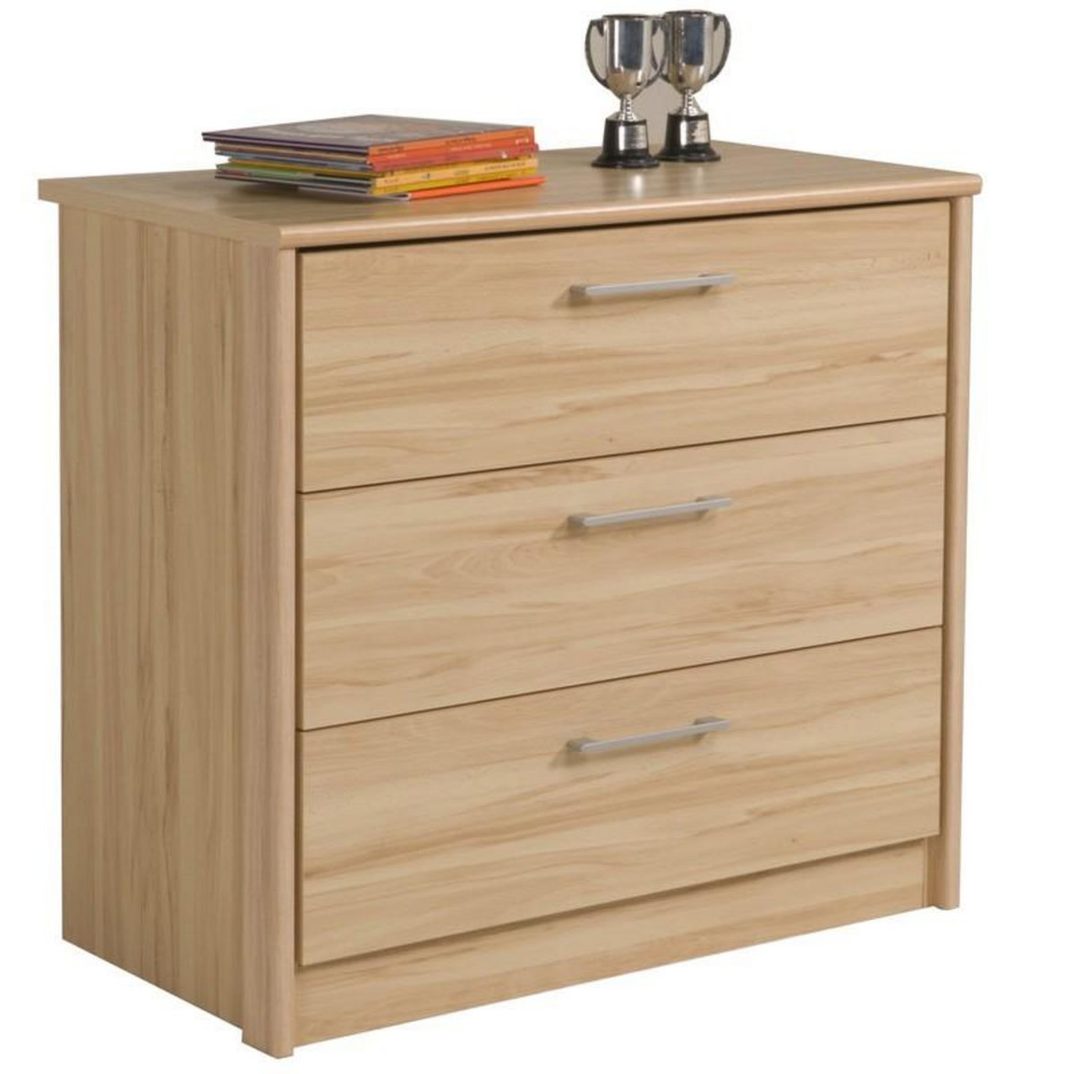 Paris Prix Commode 3 Tiroirs  Jordan  Bois Clair