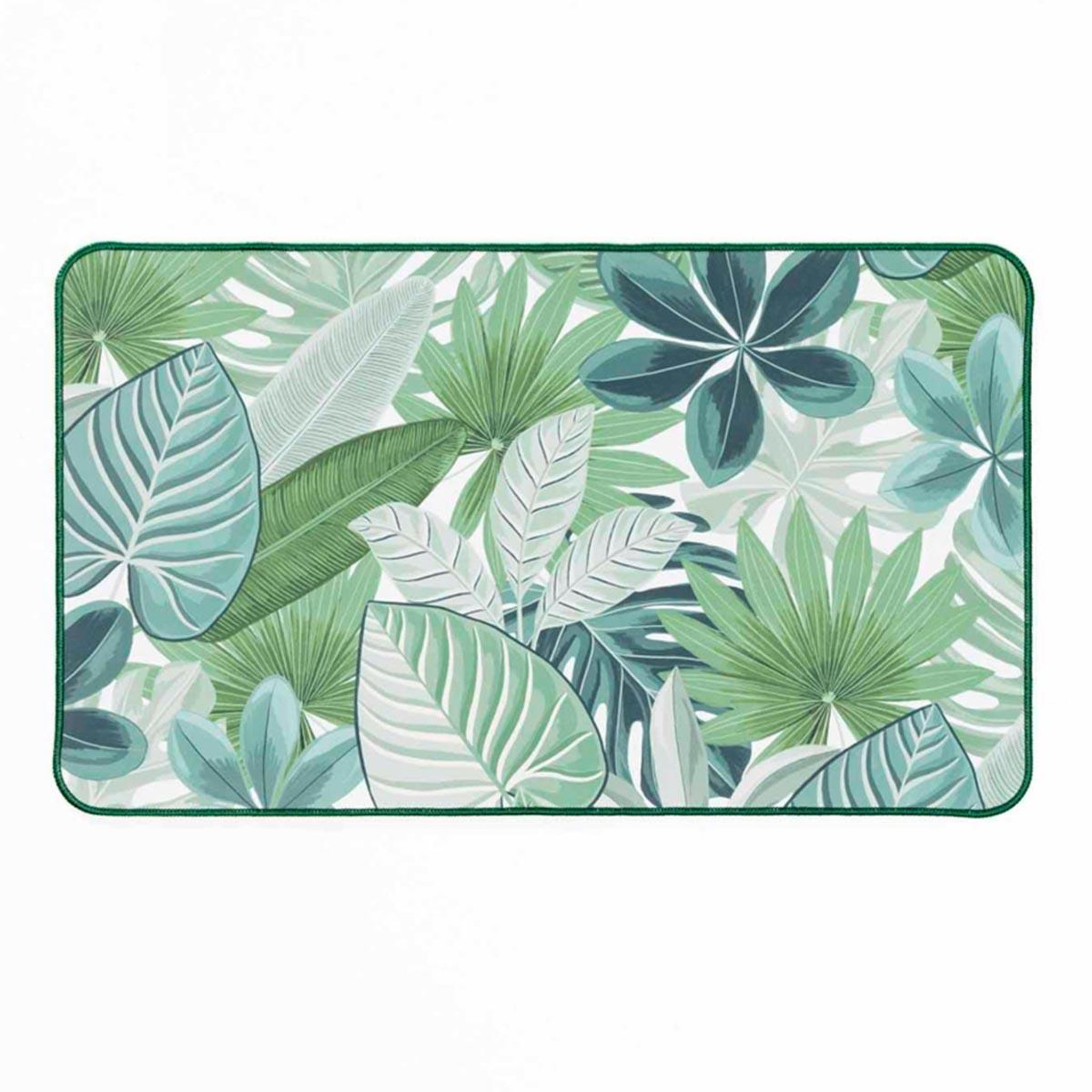 Douceur d'Intérieur Tapis déco imprimé  ardenia  45x75cm vert