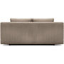 Voir la diapositive 5 : MARKET24 Banquette convertible - 3 places - MIKA - Velours côtelé Taupe - Avec coffre de rangement - 192 x 93 x 84 cm