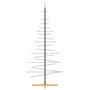 Voir la diapositive 4 : VIDAXL Arbre de Noël en metal avec base en bois noir 180 cm