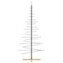 Voir la diapositive 4 : VIDAXL Arbre de Noël en metal avec base en bois noir 180 cm