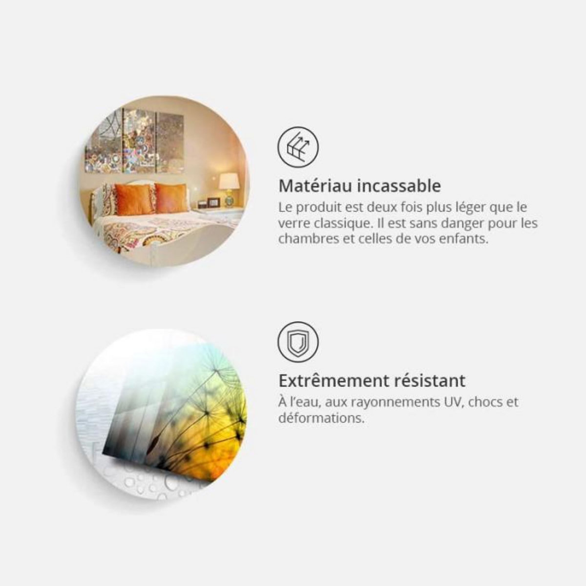 Paris Prix Tableau sur Verre Acrylique  Oriental Composition