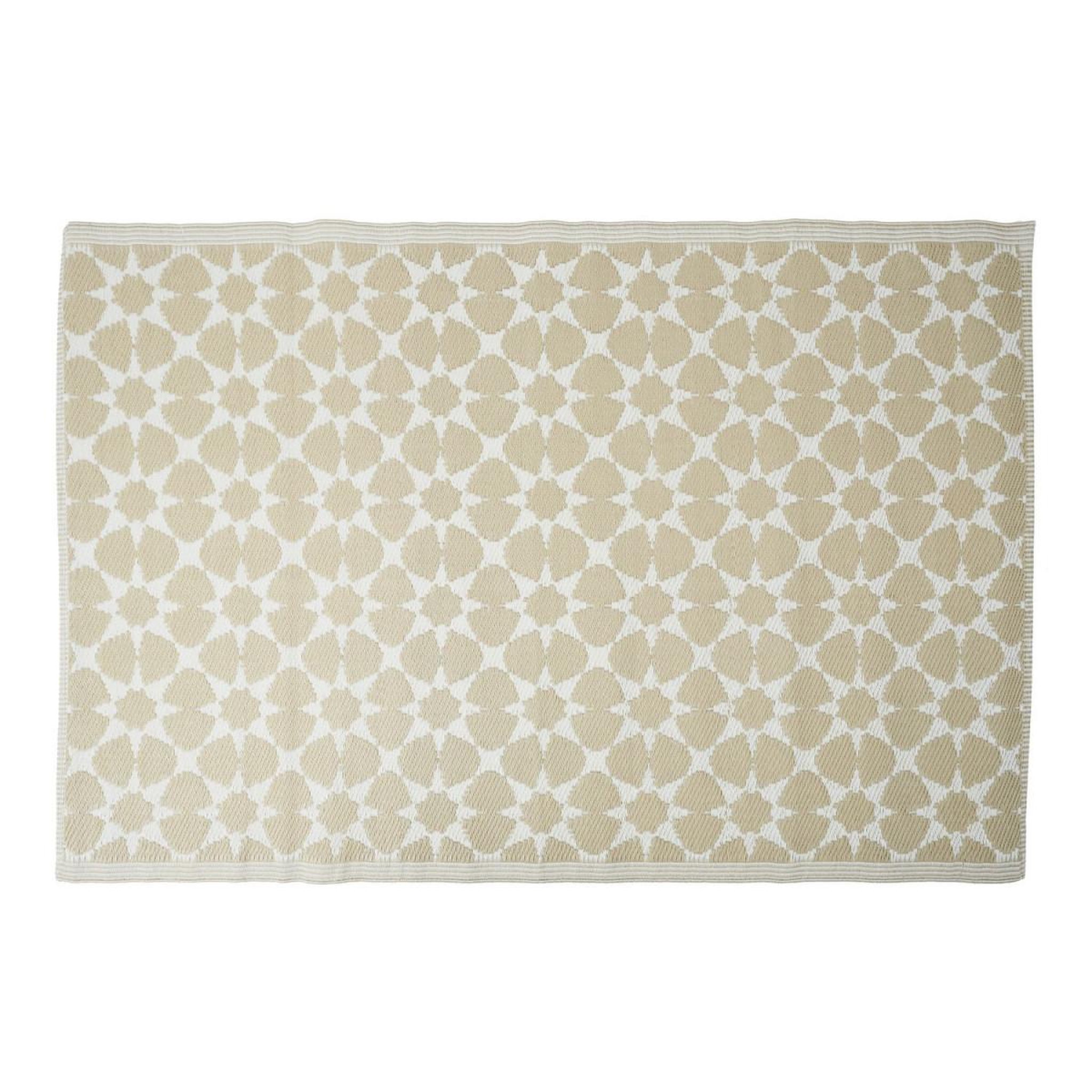 Voir la diapositive 1 : The Home Deco Factory Tapis déco imprimé  patio  120x180cm beige