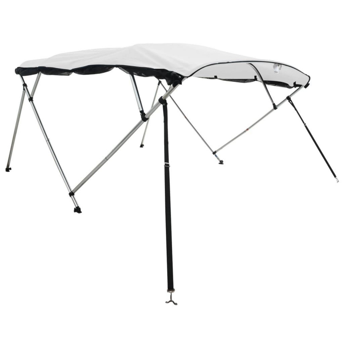 VIDAXL Toit bimini a 4 arceaux parois en maille 243x(170-182)x137 cm