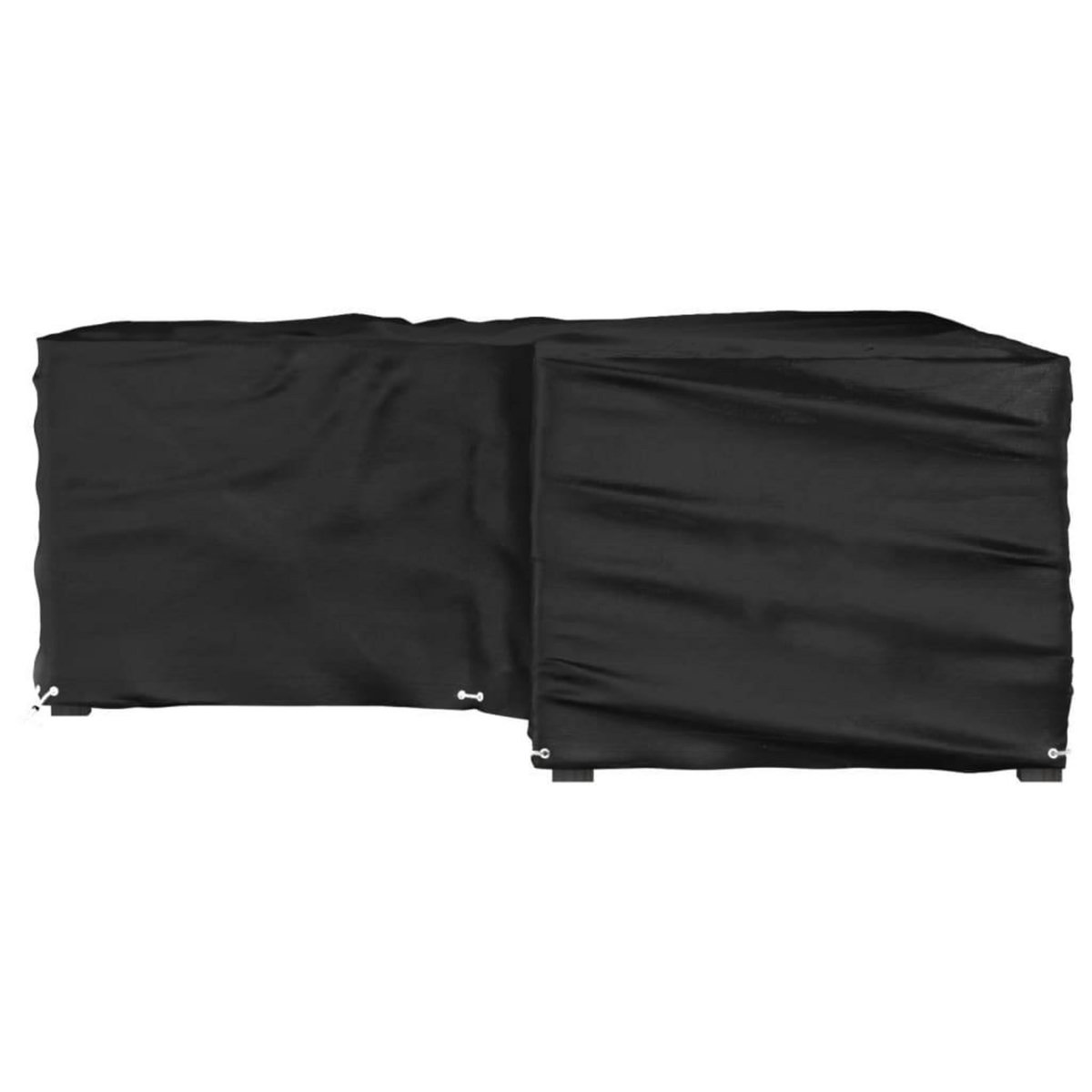 VIDAXL Housse de salon de jardin en forme de L 12 œillets 185x185x70cm