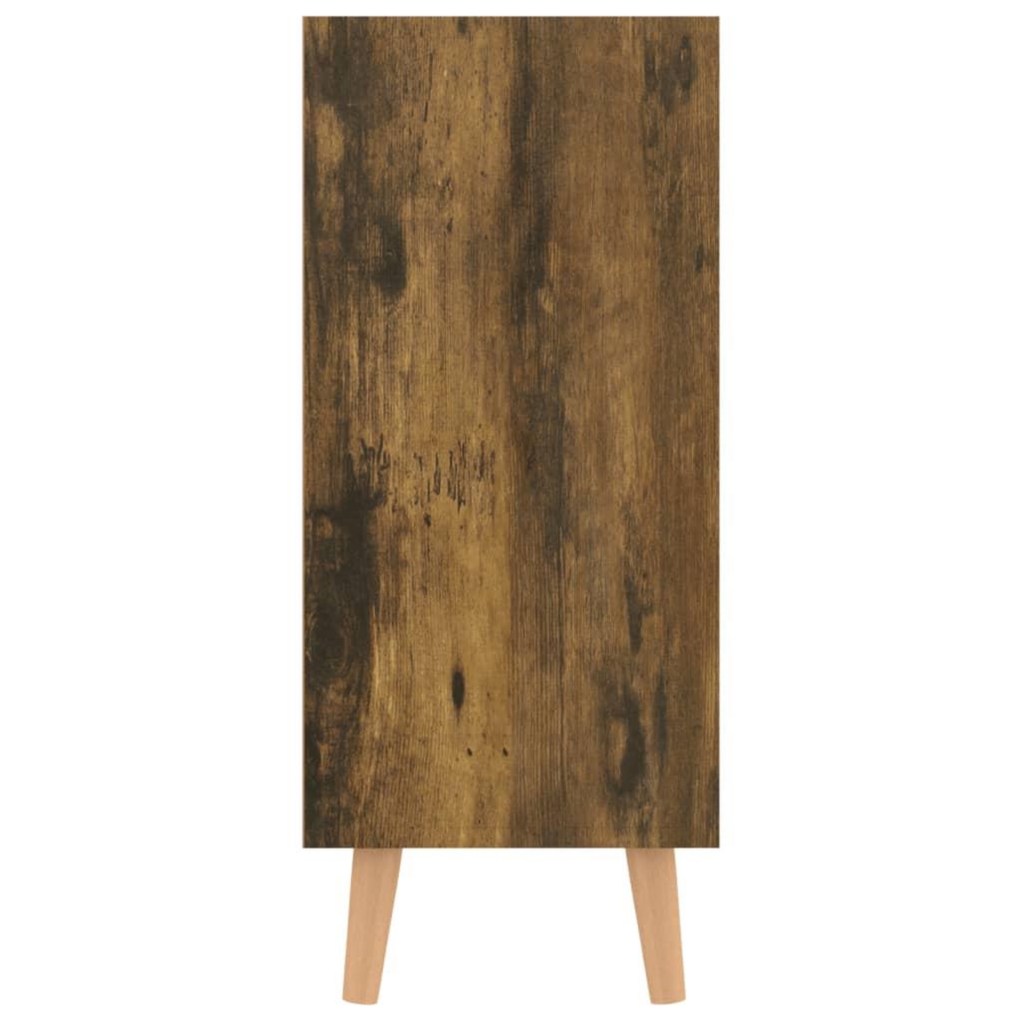 Voir la diapositive 4 : VIDAXL Buffet chene fume 90x30x72 cm bois d'ingenierie