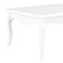 VIDAXL Table basse Blanc 110 x 60 x 40 cm Bois de pin massif