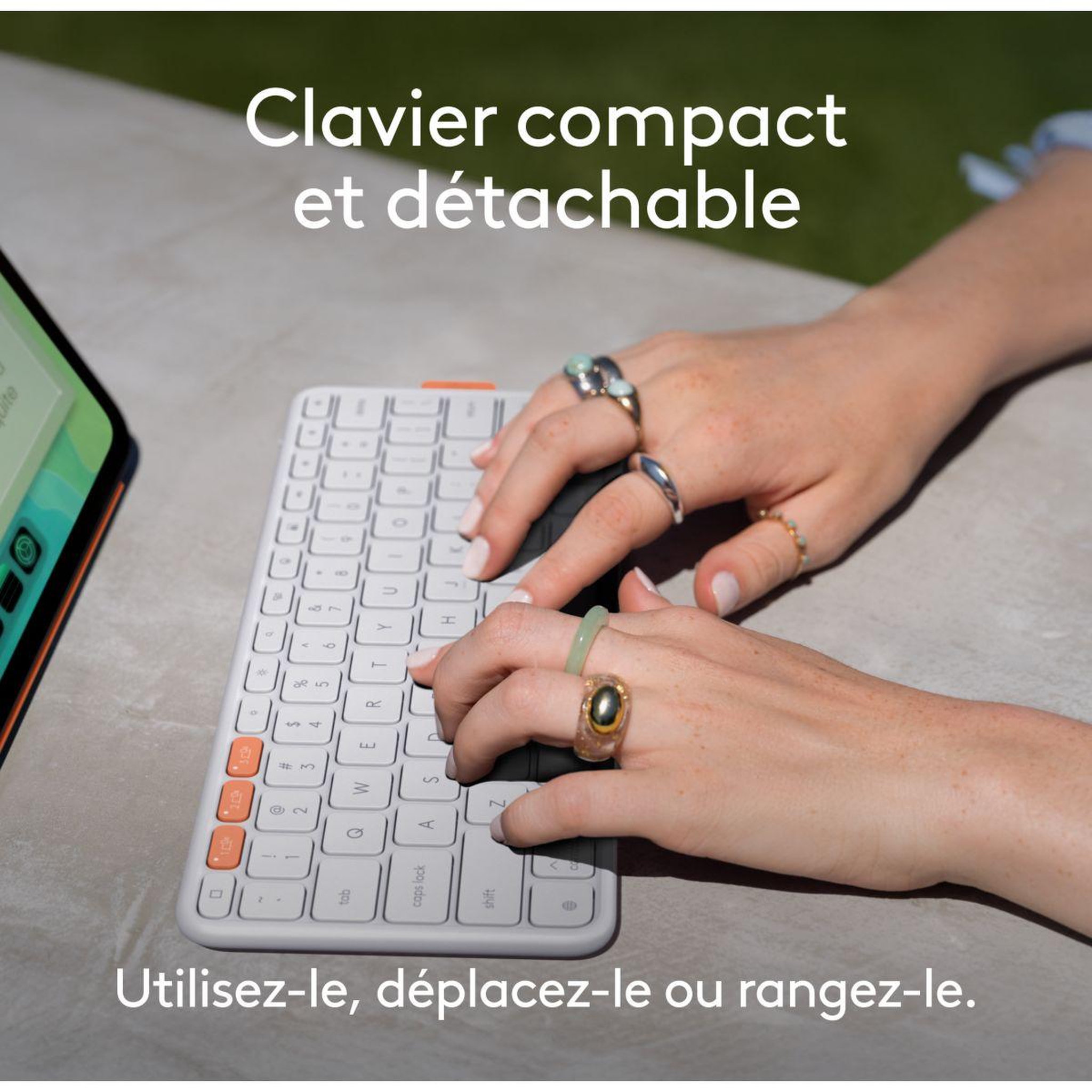 Voir la diapositive 3 : Logitech Etui FLIP FOLIO 13 GREY IPAD PRO/AIR