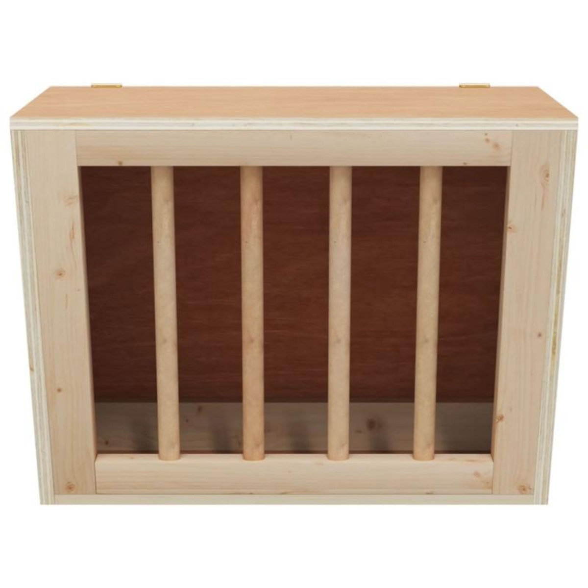 VIDAXL Mangeoire à foin pour lapins 25x18,5x20,5 cm bois massif sapin