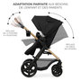 Voir la diapositive 3 : KINDERKRAFT Poussette trio moov 2 pratique et confortable