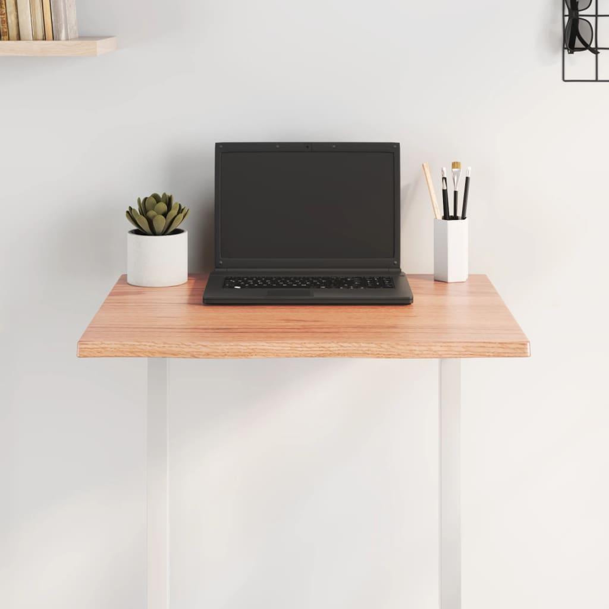 Voir la diapositive 3 : VIDAXL Dessus de table bois chene massif traite bordure assortie